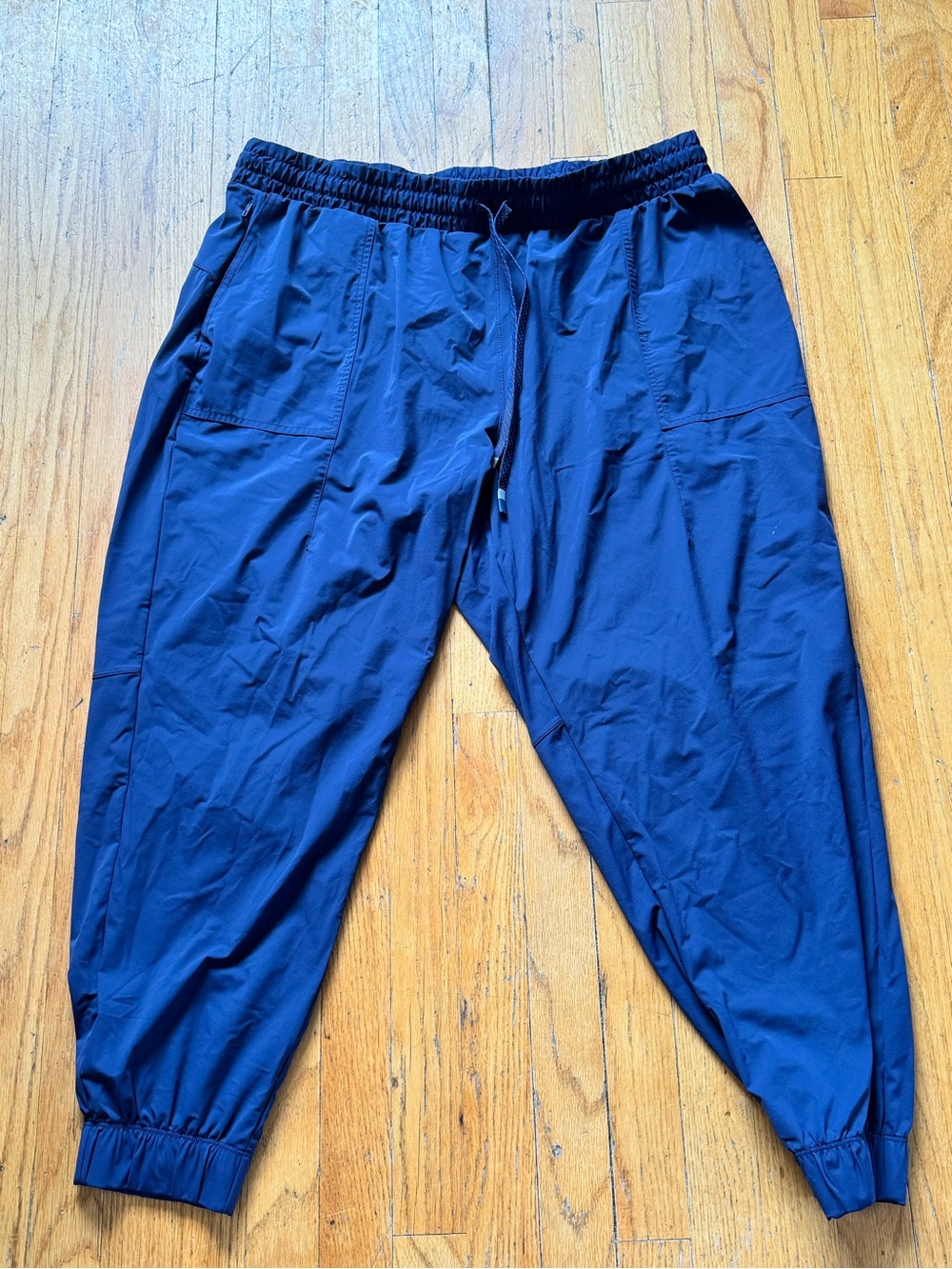Fabletics Women's Navy Blue Elastic-Waist Joggers